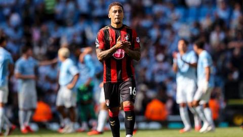 Marcus Tavernier applauds the fans