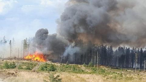 Moorland fire in North Yorkshire