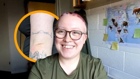 The signature of Sir David Attenborough has been tattooed on a superfan's arm.