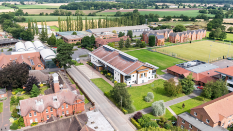 Harper Adams University from the air