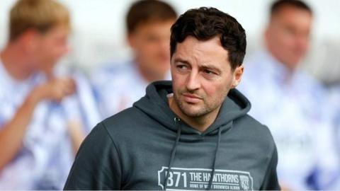 West Bromwich Albion manager Ryan Mason pictured on the touchline