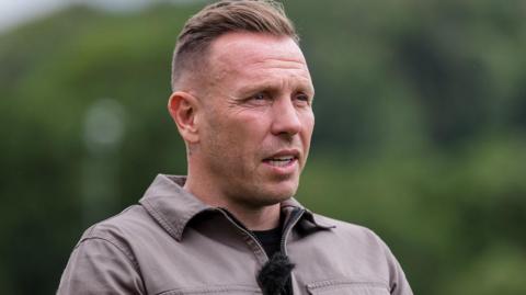 Craig Bellamy during an interview after being appointed Wales manager