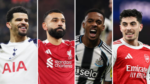 Solanke, Salah, Willock, Havertz