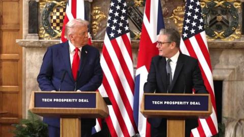 Donald Trump and Keir Starmer