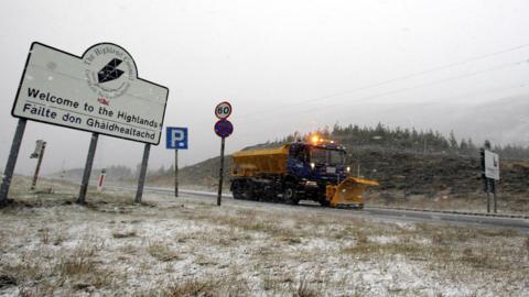 Rathad an A9 san t-sneachd