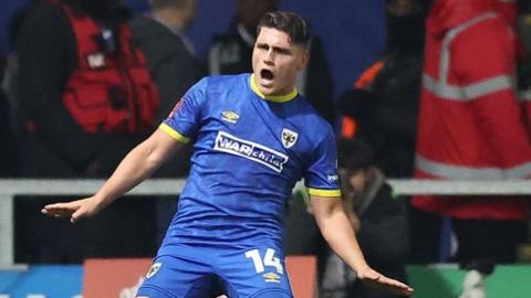 Matt Stevens scores for AFC Wimbledon