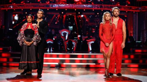 Balvinder Sopal and Chris Robshaw in the Strictly Come Dancing dance-off