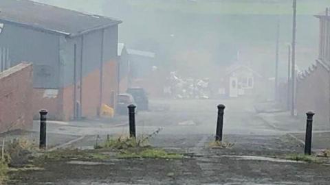 Smoke over Great Harwood