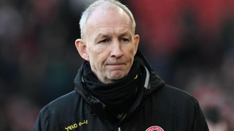 Alan Knill during his time with Sheffield United in a club jacket