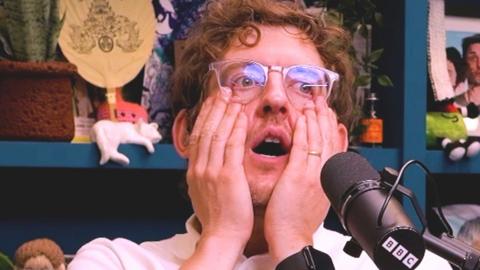 Elis James looks mortified