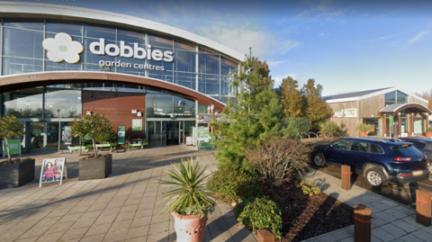 Exterior shot of the Dobbies garden centre in Southport