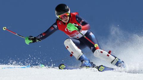 Menna Fitzpatrick at the Beijing 2022 Winter Paralympics.