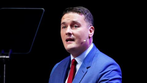 Health Secretary Wes Streeting speaking at an NHS conference