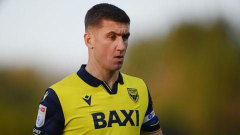 Cameron Brannagan in action for Oxford United