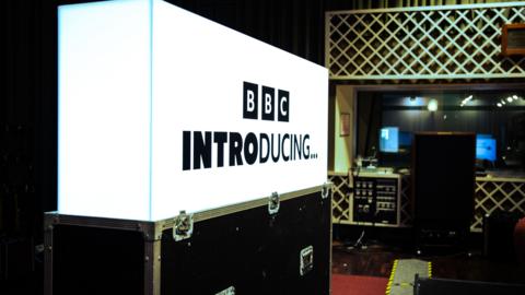 The BBC Introducing logo at Maida Vale