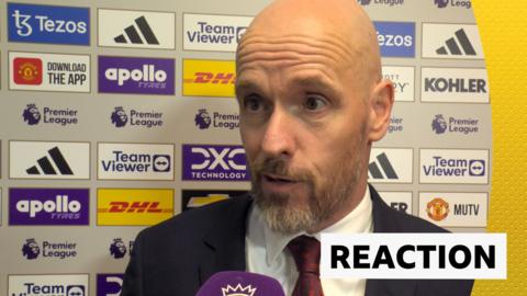 Erik ten Hag speaks to the media