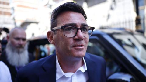 Newly elected Member of Parliament for Makerfield Andy Burnham arrives in Westminster, London, Britain, 22 June 2026.