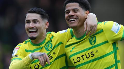 Norwich celebrate scoring