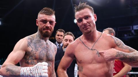 Lewis Crocker and Paddy Donovan after their bout