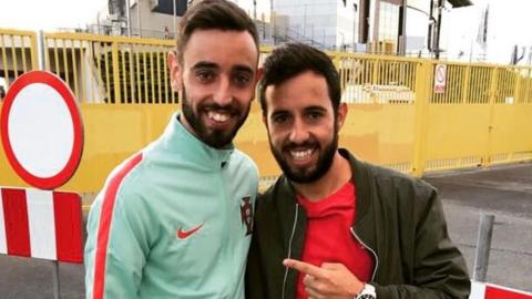 Bruno Fernandes and brother Ricardo together