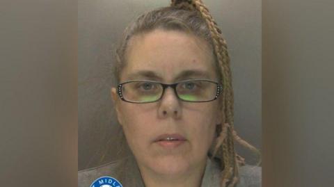 A mug shot of Aimee Betro