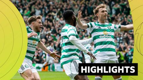 Celtic v Hearts highlights graphic