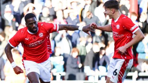 Omar Bogle scores for Crewe