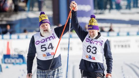 Sweden’s Thomas Wassberg and Finland’s Juha Mieto 