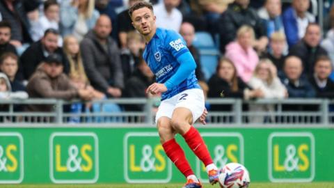 Jordan Williams in action for Portsmouth 