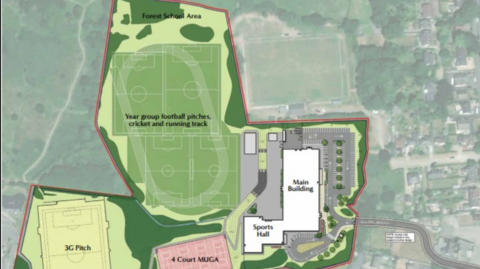 Planning map of Florence MacWilliams Academy 