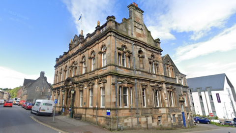 The exterior of a court building