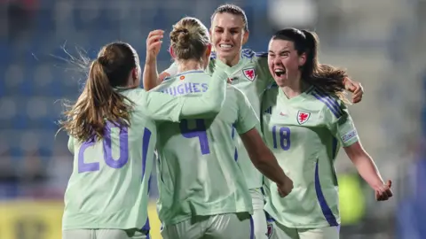 Wales celebrate equaliser