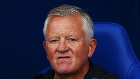 Chris Wilder in the dugout