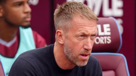 Graham Potter looking on