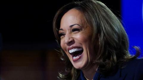 Kamala Harris speaks at the Democratic National Convention