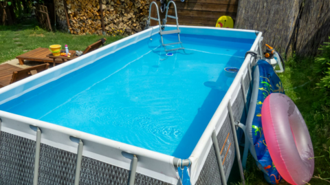 Pop-up above ground swimming pool 