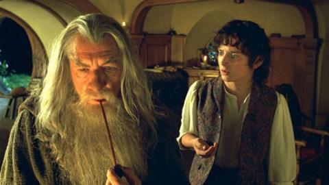 Gandalf and Frodo in the film