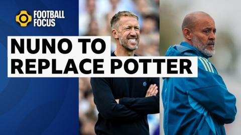 Nuno Espirito Santo replaces Graham Potter as West Ham manager