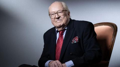 Jean-Marie Le Pen, photographed at home in 2021