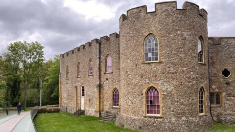 The castle-line exterior of Taunton's Museum of Somerset 