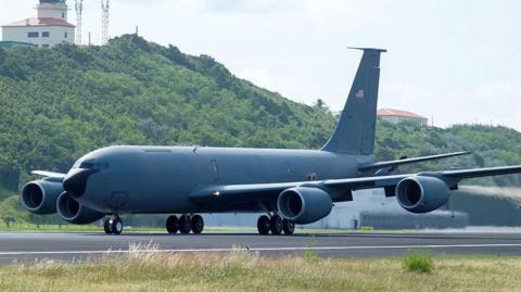 A file photo of a KC-135R American military plane