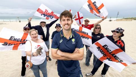 Mitchell Marsh at the men's Ashes revealing in Perth