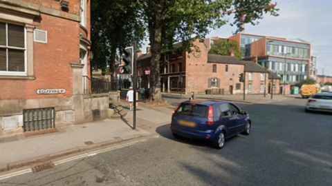 Street view of Stafford Street in Derby.