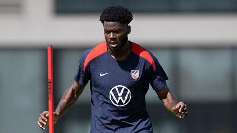 Patrick Agyemang in USA training