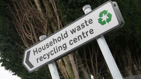 Waste recycling sign