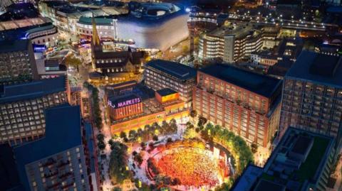 A visualisation of the Birmingham Smithfield regeneration scheme.