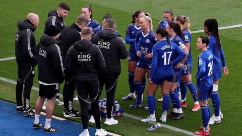 Rick Passmoor with the Leicester City players