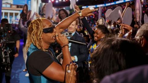 Rapper Lil Jon appears at the Democratic National Convention