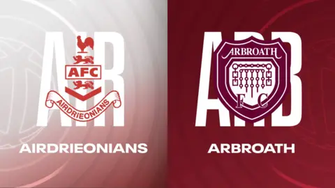 Airdrieonians and Arbroath badges