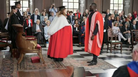 Stormzy receives his doctorate at Cambridge University